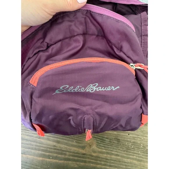 Eddie Bauer Stowaway 20L Backpack Plum Purple Lightweight Travel Packable Pack - Picture 5 of 8